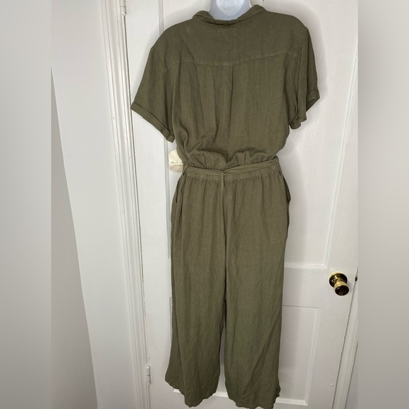 ALTAR’D STATE NWT Olive Green Button-Up Belted Dress Large - Picture 5 of 9